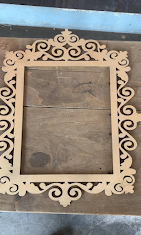 Decorative CNC cut mirror frame